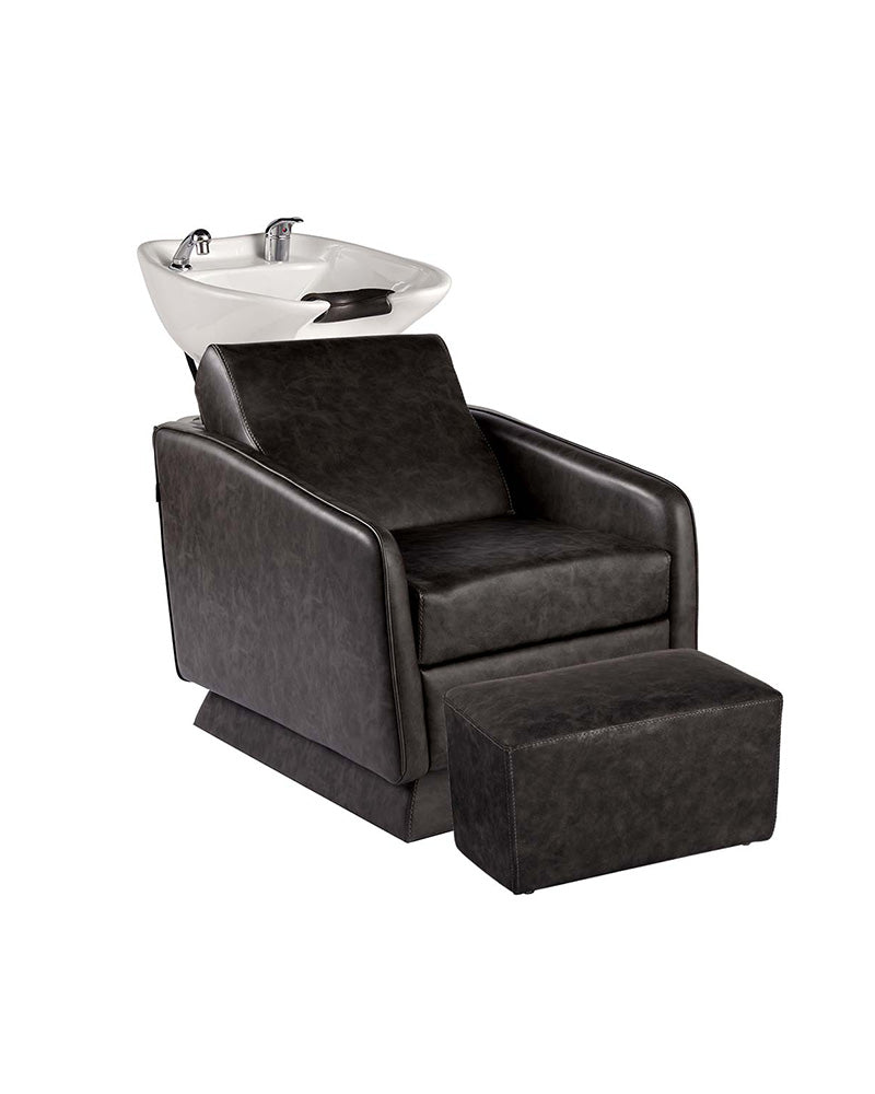 Ottoman Textured black - Leg rest for washing unit